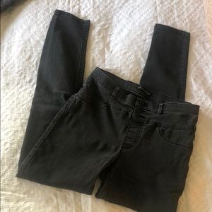 Black faded high-waisted jegging